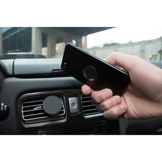 Kikkerland Magnetic Car Phone Holder - black