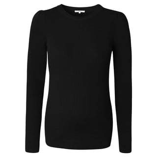 Zana Knit Pullover Long Sleeve Black