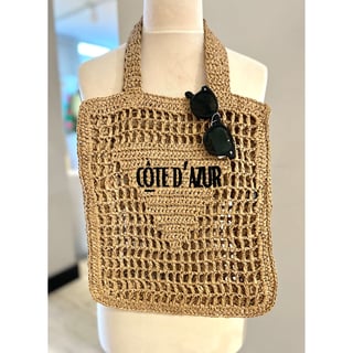 Cote D’azur beach - rotan bag - Onesize