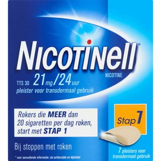 Nicotinell 21mg Stap 1 Pleisters 7st 7