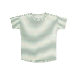 Phil & Phae Rib Tee Stripes Sea Foam