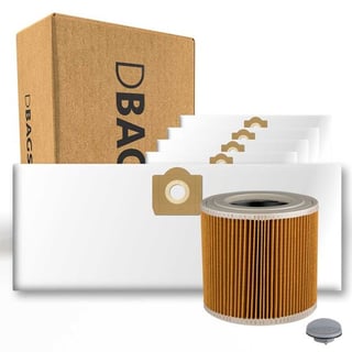DBAGS Karcher WD3 ServiceBox (5 Stofzuigerzakken + 1 Motorfilter Cartridge)