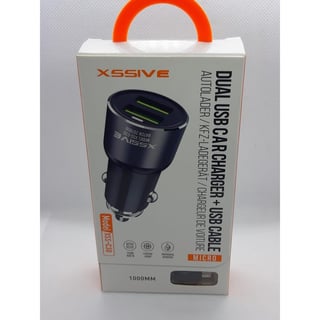 Xssive Dual USD Lader USB Cable Auto Lader Micro-USB