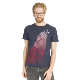 Huilende Wolf T-Shirt - Recycled