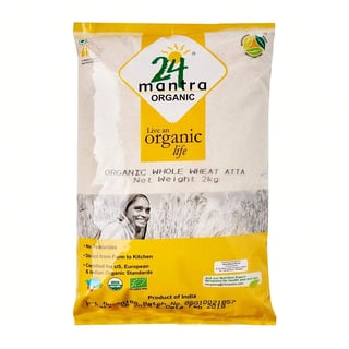 24 Mantra Organic Whole Wheat Atta - 2Kg