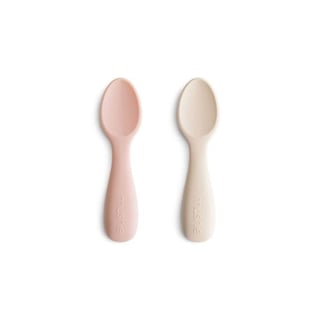 Mushie Starter Spoons Blush Shifting Sand