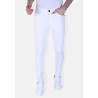 Nette Witte Heren Jeans Slim Fit Stretch -1089 - Wit