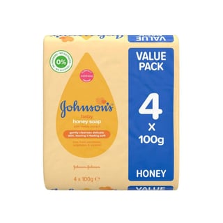 Johnson's Baby Honey Soap 4 Pack