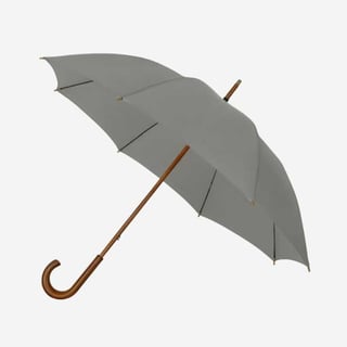 Paraplu gerecycled - 102 cm -  met logo mogelijk - Grijs