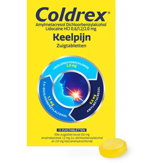Coldrex Keelpijn Zuigtabletten 12st 12