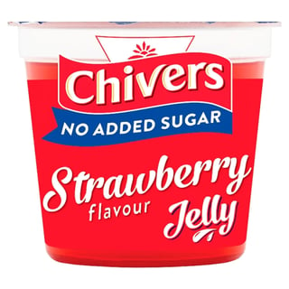Chiver's Strawberry Jelly Tub No Added Sugar 125G