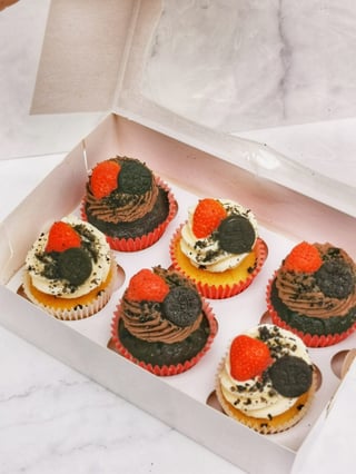 Oreo Aardbei Cupcakes