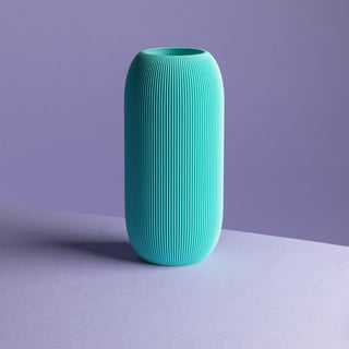 Pill Minimalist Vase 3D print - Light Blue
