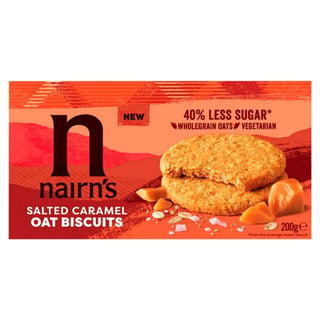 Nairns Wf Salted Caramel Oat Biscuits 200Grm