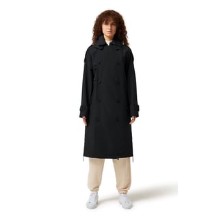Trench Coat - Color: Black - Size: M