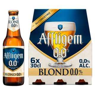 Affligem Blond 0.0 Bier Fles 6x30cl