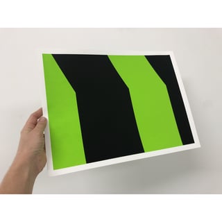 Zeefdruk Groen-Zwart 30x40 Cm