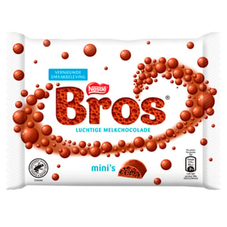 Bros Mini Melk Chocolade Uitdeelzak