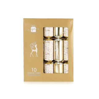 Giftmaker Luxury Christmas Crackers Gold 10Pk