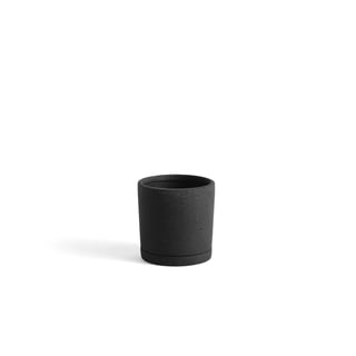 HAY Plant Pot with Saucer M Black