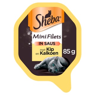 Sheba Mini Filets Kip&Kalkoen In Saus