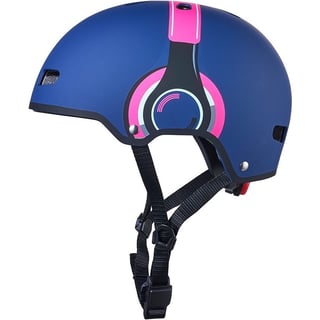 Micro ABS Helm Deluxe Headphones Blauw/roze - Maat: M (54-58 Cm)