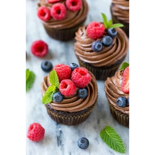 Chocolate Berry Cupcakes Glutenvrij