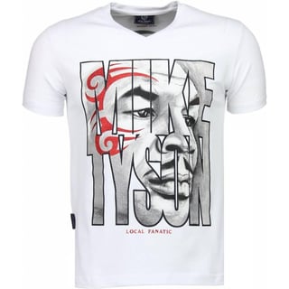 Mike Tyson Tribal - T-Shirt - Wit