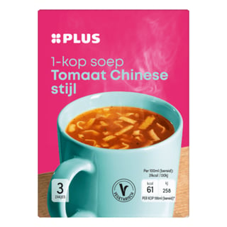 PLUS 1-Kop Soep Chinese Tomaat