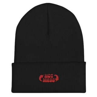 Hot Mess Beanie - Black