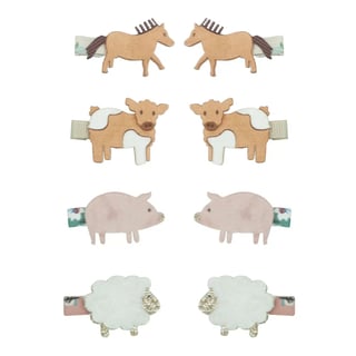 Mimi & Lula Farm Animal Mini Clips