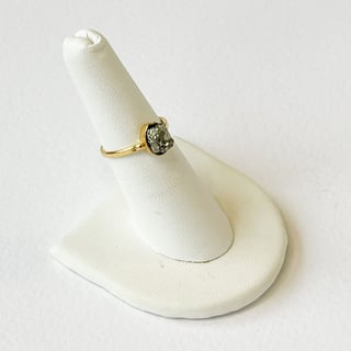 Ring Pyrite - Gold Plated - Size 49 EU