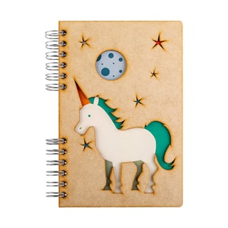 Sustainable journal - Recycled paper - Unicorn