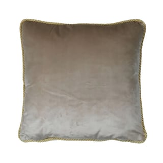 Sierkussen Champagne Fluweel 45x45cm Gouden Bies