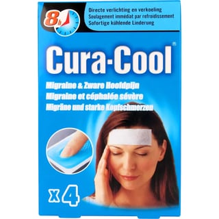 Cura-Cool Migraine & Hoofdpijn Gelstrips 4st
