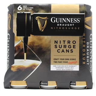 Guinness Draught Nitrosurge 6Pk Can