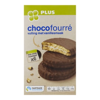 PLUS Choco Fourré Fairtrade