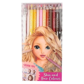 TOPModel Kleurpotloden Huidtinten & Haarkleuren (12 Stuks)