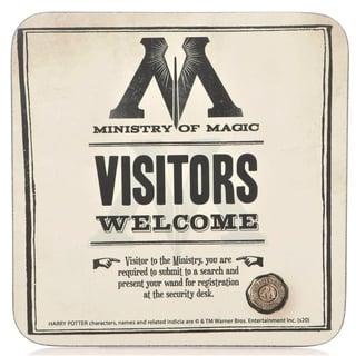 Harry Potter - Coaster - Ministry of Magic - Visitors Welcome