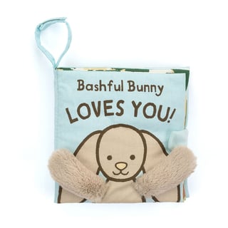 Jellycat Knuffel Voelboekje Bashful Bunny Loves You