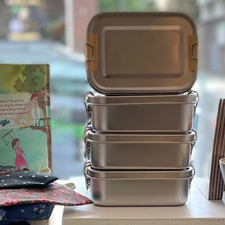 Luchtdichte Lunchbox RVS