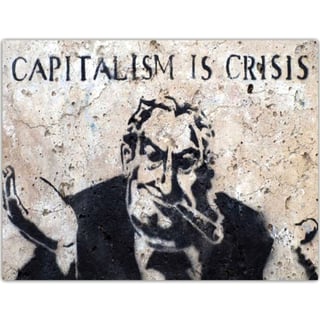 Postkaart - Street Art - Capitalism Is Crisis