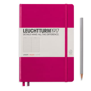 Leuchtturm medium lined notebook (A5) hardcover - 14.5 x 21cm / berry