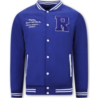 Dunne Zomer Baseball Jackets Voor Heren - Blauw