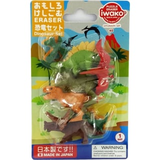 Iwako Puzzle Eraser Dinosaurs Set 3+