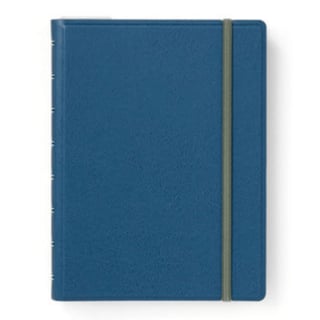 Refillable Colored Notebook A5 Lined - Petrol blue