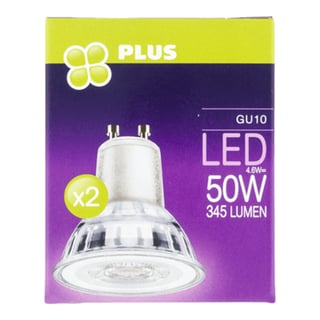 PLUS Lamp LED 50W Spot GU10 2PK