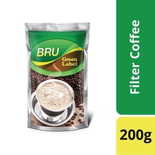 Bru Green Label Filter Coffee 200G