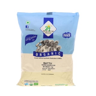 Organic Roasted Chickpea Flour (Sattu Flour) 1Kg