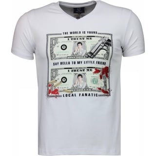 Scarface Dollar - T-Shirt - Wit
